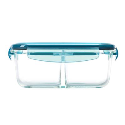 China Viable Wholesale Take Away Leakproof Glass Container Big Box Set Small Glass Lunch Container for sale