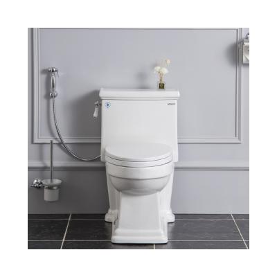 China Double-flush the best quality traditional ceramic one-piece toilet double toilet for sale