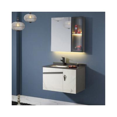 China Modern Best Bathroom Cabinet With Mirror For Bathroom Vanity Table Mirror Paintless Wood Cabinet for sale