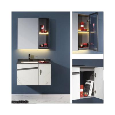 China High Quality Bathroom Vanity Cabinet Modern Paintless Wooden Vanity Mirror Cabinet for sale