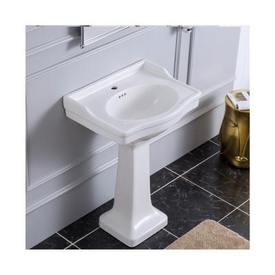 China Modern Design Smooth Ceramic Basin Sink Hot Sale Bathroom For Ceramic Basin With Base for sale