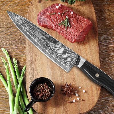 China Amazon Success Sustainable Europe Hand Forged Supplier Of Chefs Knives Group Of Ten Handle 67 Layer Manufacturers Damascus Steel Chef Knife for sale