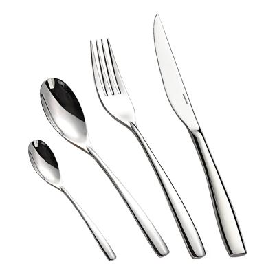 China Viable Professional Wholesale Restaurant Kitchen Utensils Wedding Porcelain Cutlery Set Stainless Steel Flatware Silverware 4 Pcs Sets for sale