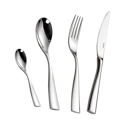 China Salma Kahn Wholesale hotel restaurant luxury knife fork spoon cooking cookware kitchen cutlery set stainless steel flatware sets for sale