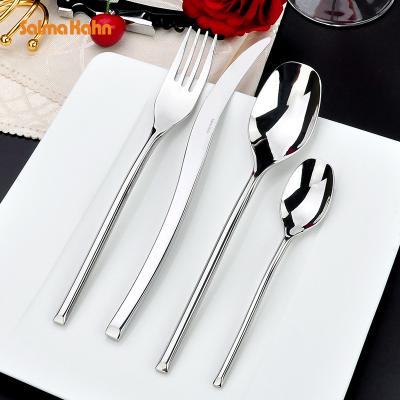 China Viable Wholesale High Quality Cosmopolitan Vintage Rose Gold Travel Cutlery Set In Custom Korean Silver Box Stainless Steel Flatware for sale