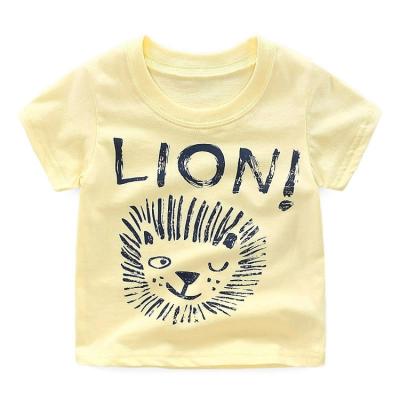 China Custom Baby Anti-Shrink Short Sleeve Baby T-shirt Kids Clothing Anti-Shrink White Hot Selling Sellers for sale