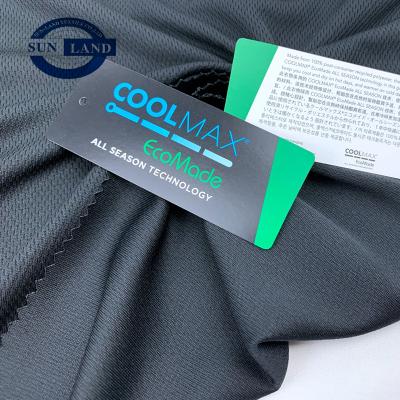 China 100% Recycled Sustainable Sustainable Sportswear Shirts Polyester Coolmax Eco Birdeye Dry Fit Mesh Fabric for sale