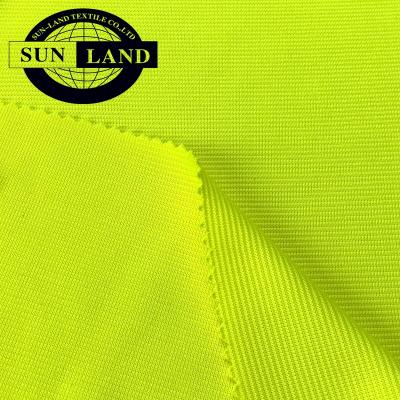 China Polyester Functional Spandex Workwear Stretch Workwear Anti-Flamming Yellow Stool Rib Fabric for sale