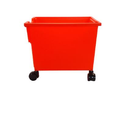 China Sustainable direct manufacturer pp plastic storage box with wheels for kitchen household for sale