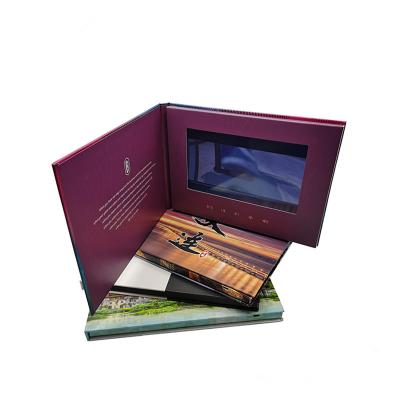 China Universal Europe Booklet Video Screen Video Brochure Greeting Cards Shape Design Video Advertising Cards for sale