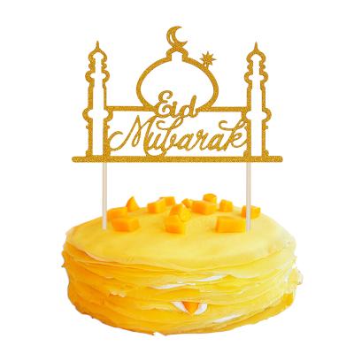 China Stunning Cake Wholesale Wholesale Acrylic Eid Mubarak Cake Topper Muslim Cake Decoration for sale