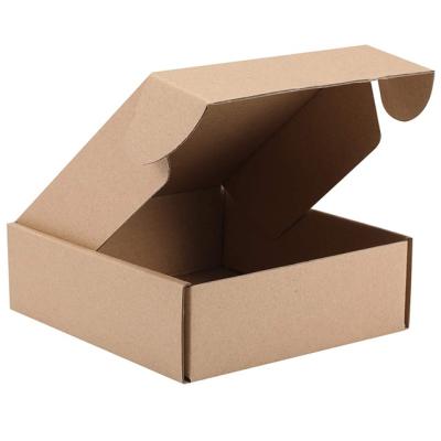 China Recycled Materials Ebur Manufacturing Mailbox Small Flat Black White Corrugated Kraft Paper Mailing Boxes for sale