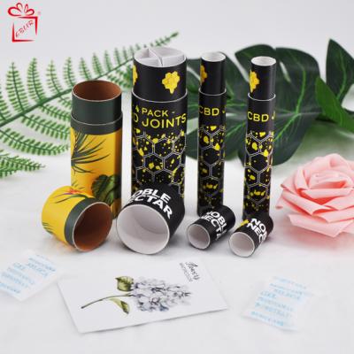 China Recycled Materials Customize Logo Luxury Kraft White Paper Cardboard Box Tube Package For Gift Candle Jar Bottle Essential Oil Cosmetic Bottle for sale