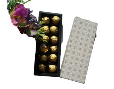 China Recycled Materials Chocolate Gift Packaging Boxes Custom Logo Truffles Paper Packaging Chocolate Gift Box for sale