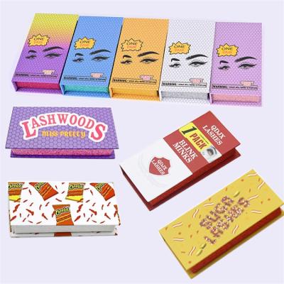 China Full Thick Strip Eyelash Vendor Customized Lashboxes Eyelash Packaging Box Packaging Customized for sale