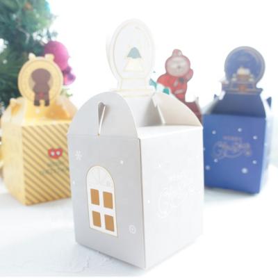 China Wholesale High Quality Handmade Mini Square Pink Christmas Box for sale