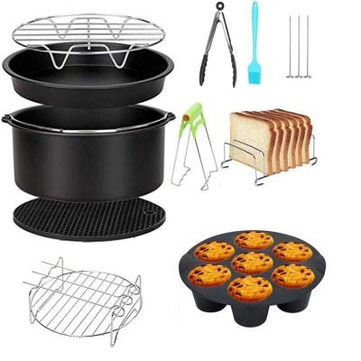 China Viable Air Fryer Accessories 10 PCs 7 Inch Size Deep Fryer Accessories Compatible with All Air Fryer 3.5QT -5.8QT for sale