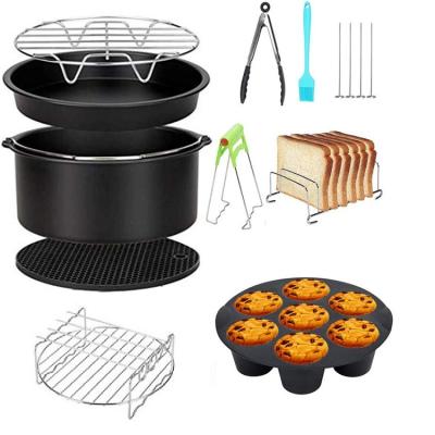 China Viable Air Fryer Accessories 10 PCs 8 Inch Size Deep Fryer Accessories Compatible With All Air Fryer 3.8QT - 5.8QT for sale