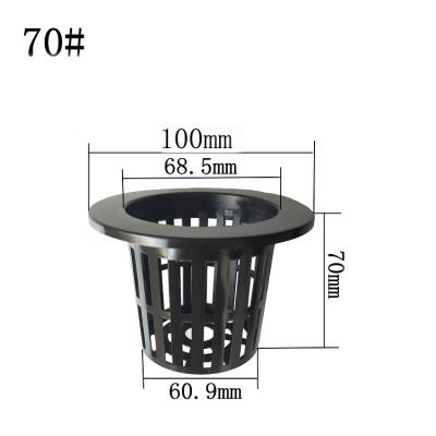 China 70# CLASSIC pp plastic high quality planting type cheap hydroponics equipment tube net soilless box cup net planting cup for sale