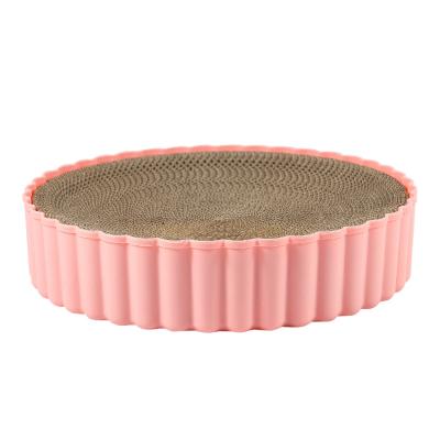 China Sustainable Hot Sale Pet Scratch Corrugated Cardboard Cat Scratcher Cat Scratch Pad for sale