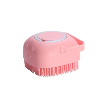 China Stored Hair Floor Cleaner Removalpet Shaving Neat Silicone Bath Grooming Brush Effectively Reduces Shedding for sale