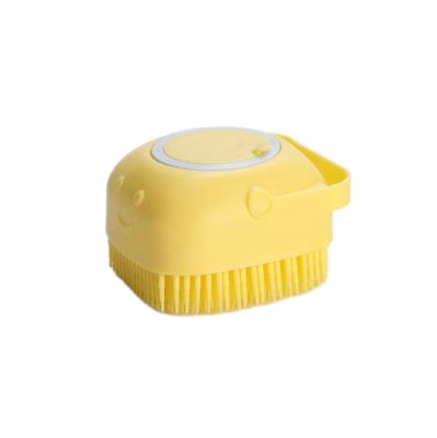 China Soothing Massaging Rubber Stocked Bristle Curry Comb For Dogs And Cats Washing for sale