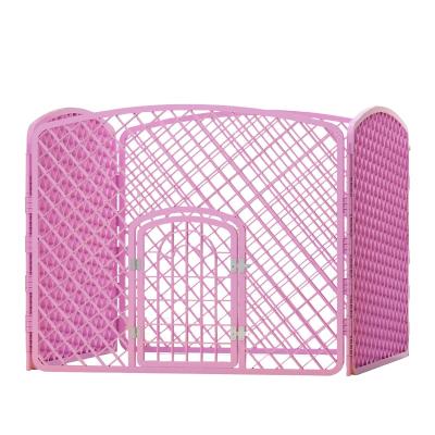 China Breathable Indoor Resin Material Anti-escape Pet Barrier White Plastic Fence Dog Play Barrier for sale