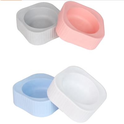 China Wholesale New Style Sustainable Small Dog Feeding Single Plastic Pet Food Bowl For Cat And Dog for sale