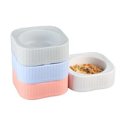 China PP Plastic Anti-Clogging Slow Feeder Rolls Dog Pet Dishes for sale