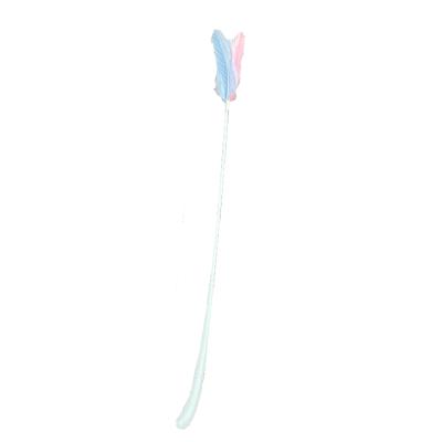 China Wholesale Viable Low Price Funny Cat Stick Rabbit Ears With Bells Pink Blue Gray for sale