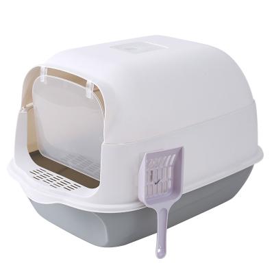 China Sustainable Newest Design Closed Large Cat Litter Box Toilet for sale