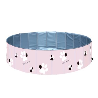 China Viable Pets Pool Attached Water Bath Tub With Drain Plug Dogs Cats Pool for sale