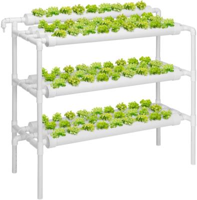 China New Style Indoor Farms Hydroponics Plant Nft With PVC Channel 90 Holes 10 Tubes for sale