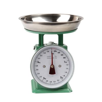 China With Steel Scale Tray 5kg Vietnam Dial Spring Food Weighing Mechanical Kitchen Scale for sale