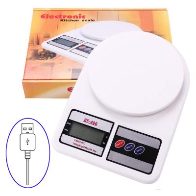 China High Precision SF400 Digital Kitchen Scale 5/10KG USB Rechargeable Kitchen Scale sf-400 for sale