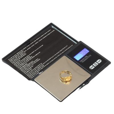 China ABS+stainless Platform Digital Counterweight Diamond Gold Gram Scale Pocket Scale 0.01 PT-301 for sale