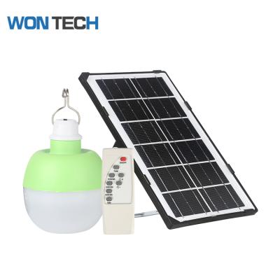 China Camping LED Solar Powered Camping Lights Rechargeable Tent Bulb With Remote Control for sale