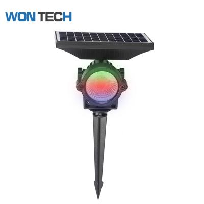 China Solar Panel IP65 RGB 5w Waterproof Outdoor Solar Garden Energy Saving Led Garden Light for sale