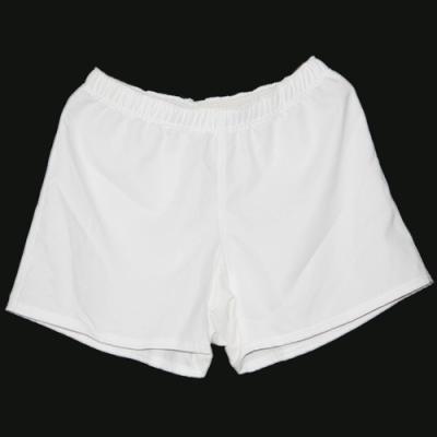 China 100% Polyester Poplin Gym Training Shorts White Color Improve Blood Circulation for sale