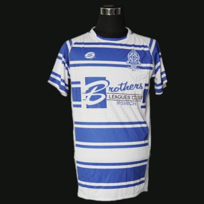 China Polyester Interlock Classic Rugby Shirts , 280gsm Custom Rugby Shirt for sale