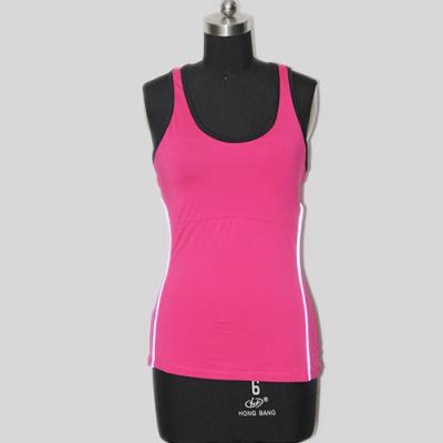 China Sleeveless Yoga Workout Clothes 90% POLYESTER 10% SPANDEX Tank Tops Activewear for sale