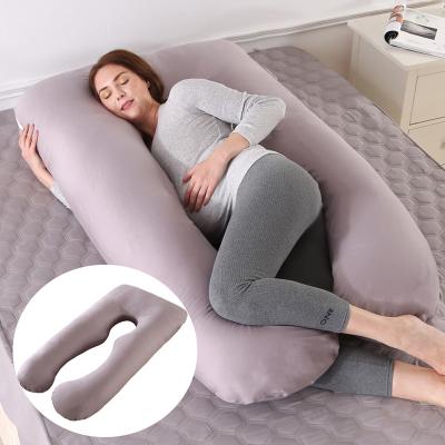 China 2022 Latest Pharmedoc U-Body Gray Pregnancy Pillow Supplier Full Anti-Static Maternity Pillows For Pregnant Women Sleeping for sale