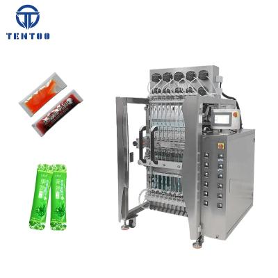 China Multi Lanes Automatic Food Sauce Multi Lanes Sachet Liquid Packing Machine for sale