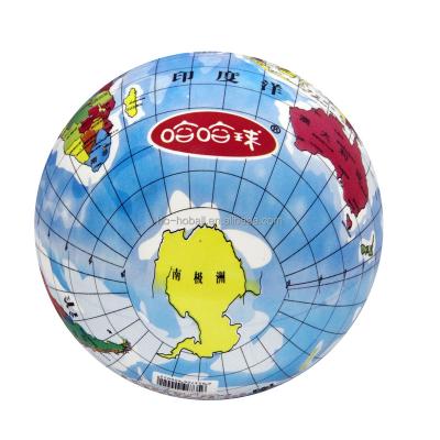 China Inflatable Toy 8.5inch Printing PVC Globe Ball For Kids Play for sale