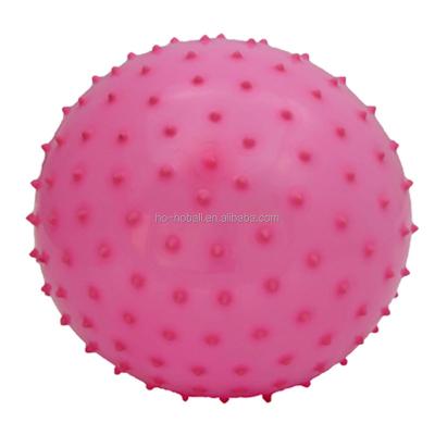 China Inflatable Toy Inflatable 6 Inch Knotty Pink Spike Ball For Kids Play for sale