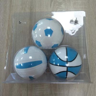 China Sports Ball Mini Ball Set Pack Of 3 Include Volleyball, Basketball And 5nch PVC Soccer Ball for sale