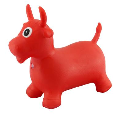 China Inflatable Toy Inflatable PVC Eco-friendly Material Ride-on Animal Bouncing Cow With Voice Indoor And Outdoor Toys for sale