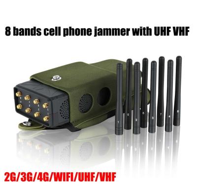 Китай 5.5W высокочастотная антенна Jammer 8, портативный Jammer сотового телефона со случаем Lojack нейлона продается