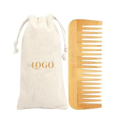 China Home Factory Wholesale No Static Comb Bamboo Wood Wooden Beard Hair Nature Bamboo Comb for sale