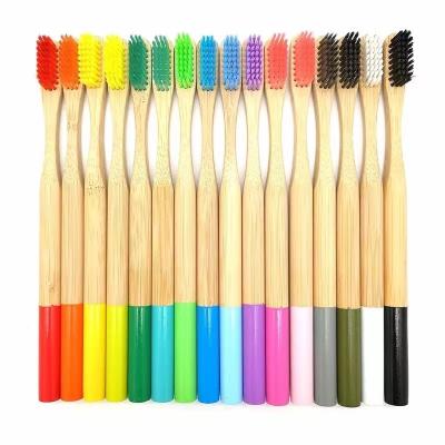 China Wholesale High Quality Disposable Eco Healthy 100% Organic Charcoal Bamboo Toothbrush With Bpa Free Bristle for sale